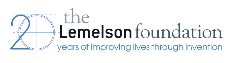 The Lemelson Foundation - 20th Anniversary logo, 20 years of improving lives through invention