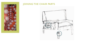 Biomimicry: Diagram for Joining the Chair Parts