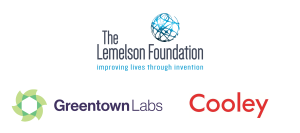 Aspire Climatetech sponsors; logos for The Lemelson Foundation, Greentown Labs, and Cooley