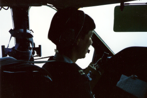 Carlee Bishop in the U.S. Air Force.
