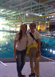 Carlee Bishop (right) with daughter Kelsey (left) during a tour of the Georgia Aquarium