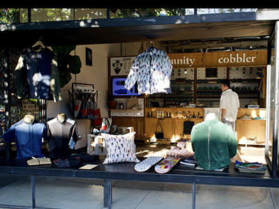 EcoMadeInLA popup shop window