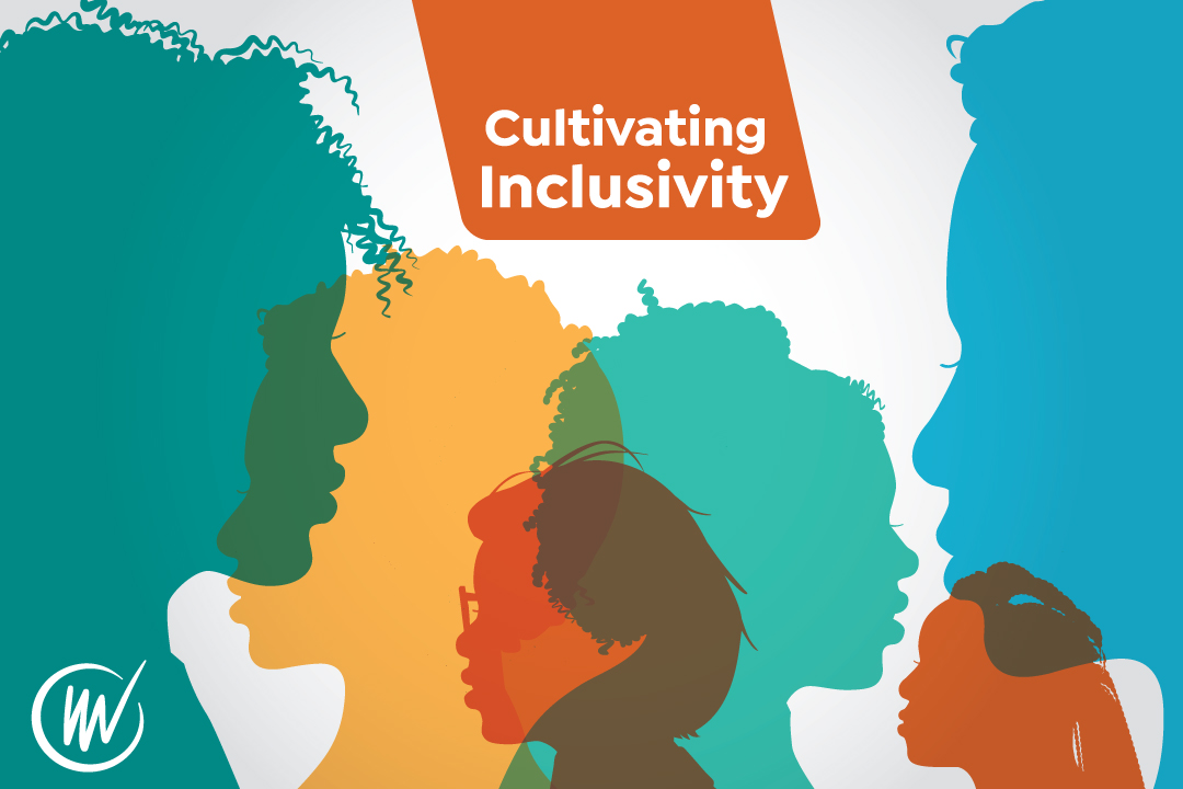 Cultivating Inclusivity: collage of silhouetted faces