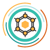 VIA Summit; icon of circles networked together