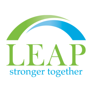 LEAP, Stronger Together; LEAP logo