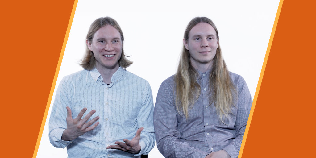 Photo of T33 Dental Co-Founders and twin brothers Daniel Lundberg and David Lundberg.